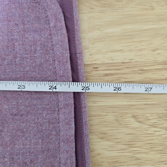 J Crew Skirt Womens 4 Purple Wool Pencil Lined Back Zip Stretch Career Office‎ - Picture 6 of 9
